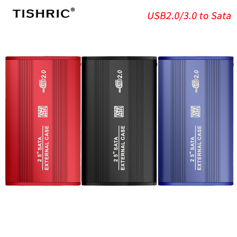 Tishic hdd case 2,5 zoll usb 2.0/3,0 bis sata 3,0 festplatten gehäuse 2.5 "hdd gehäuse box für sata hdd ssd case