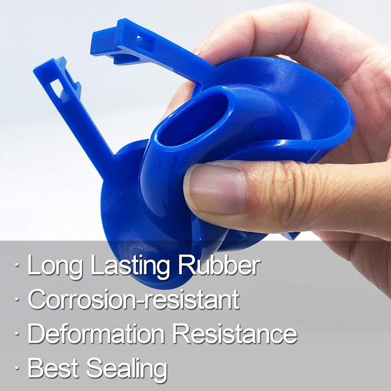 Toilet Seal Flapper Household Toilet Single Row PVC Flapper Cover Bathroom Seal Rubber Ring Flap Cover Flush