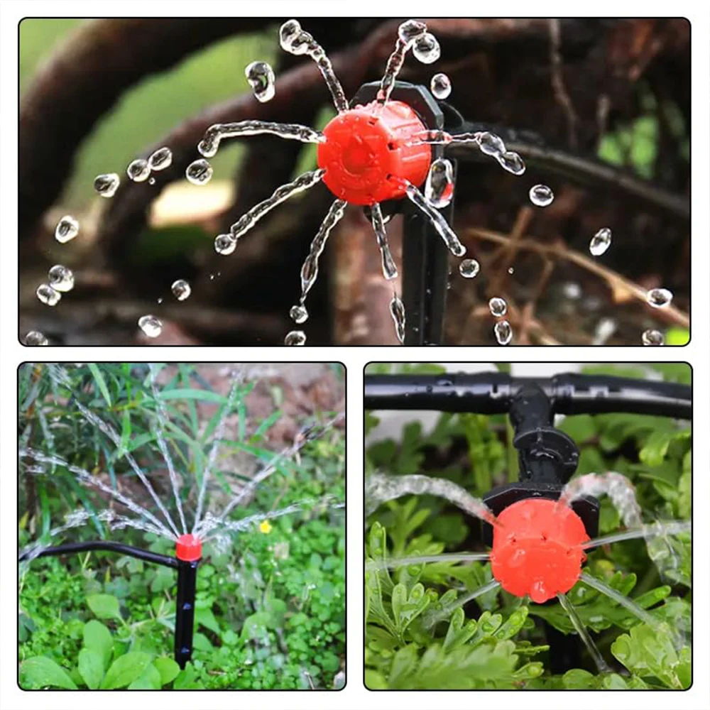 Greenhouse 10M-30M DIY Drip Irrigation System Automatic Watering Garden Hose Micro Drip Watering Kits with Adjustable Drippers