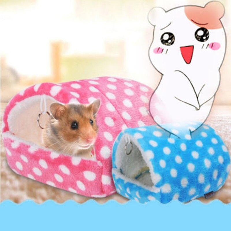 Brand style mini animal pet bed hængekøje blødt hus reden pad bur til hamster rotte marsvin l