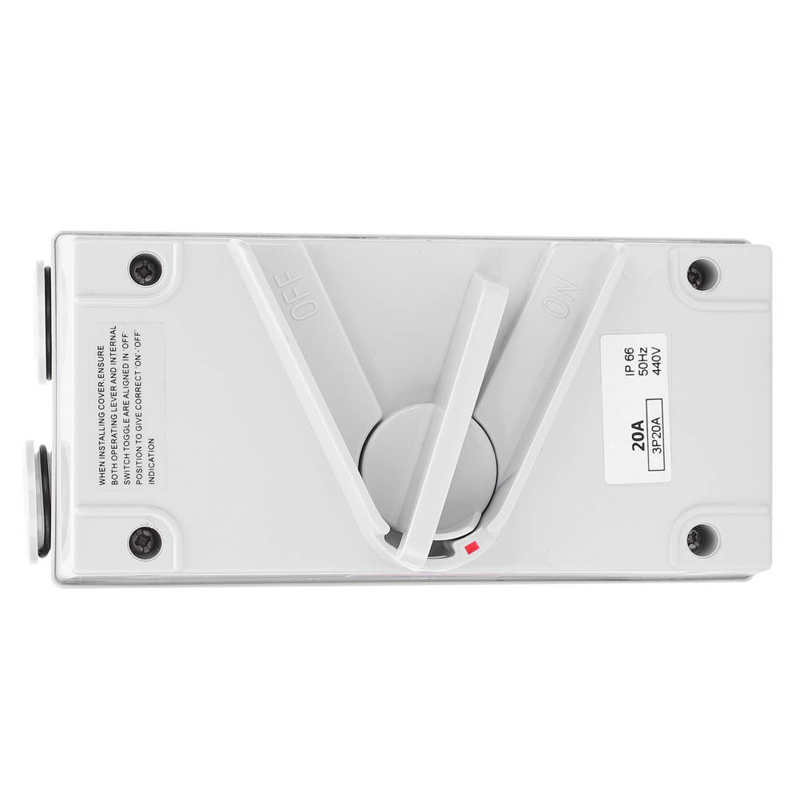 Waterproof Isolator Switch Isolator Switch Dustproof 20A/35A/63A for Laboratory Equipment Industrial Instrument