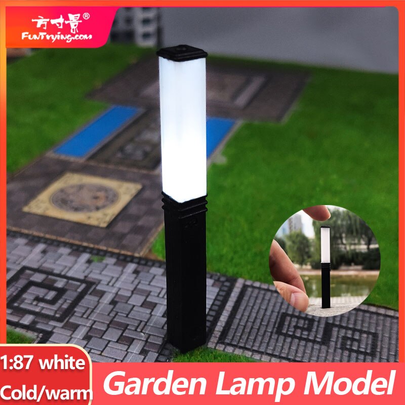 10 PCS HO Bilancia 3V Model Railway Lampione A LED Parco Lanterne Lampada di Via/Modello del Parco Lampade/Treno /Layout ferrovia