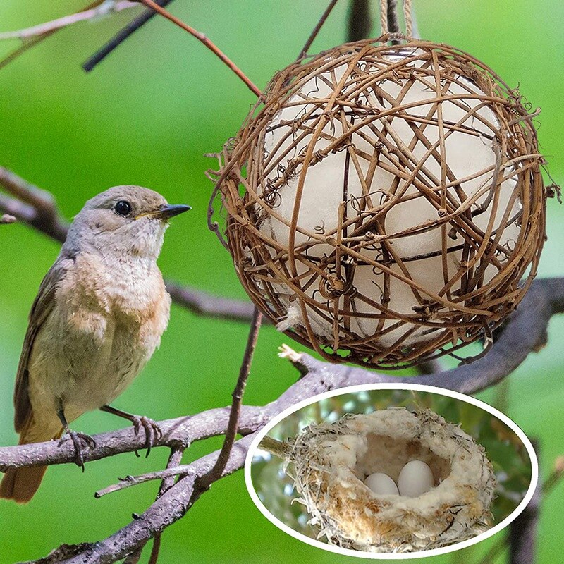 3 Sets Van Vogelnest Materiaal Rack-Katoen Bal Nestle Materiaal-Outdoor Vogelnest Station Voor nest Building