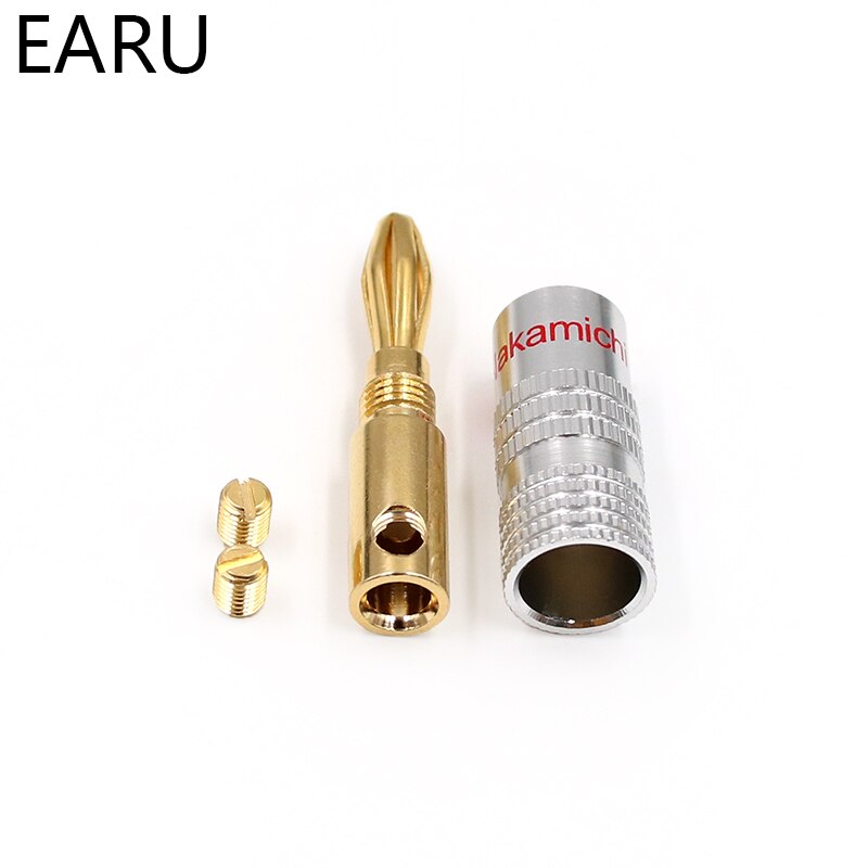 8 stk gd amp nakamichi høyttaler bananpluggkontakter