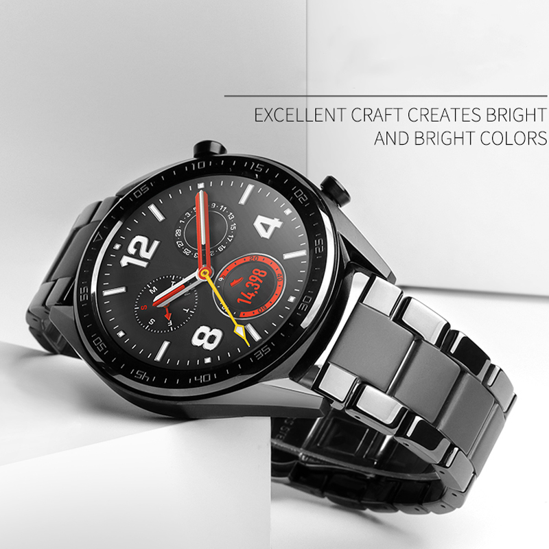 Keramik 22mm uhr Band für Samsung Galaxis uhr 46mm 3 45mm Band Getriebe S3 Grenze Armbinde handgelenk gürtel Huawei uhr GT 2 Gurt