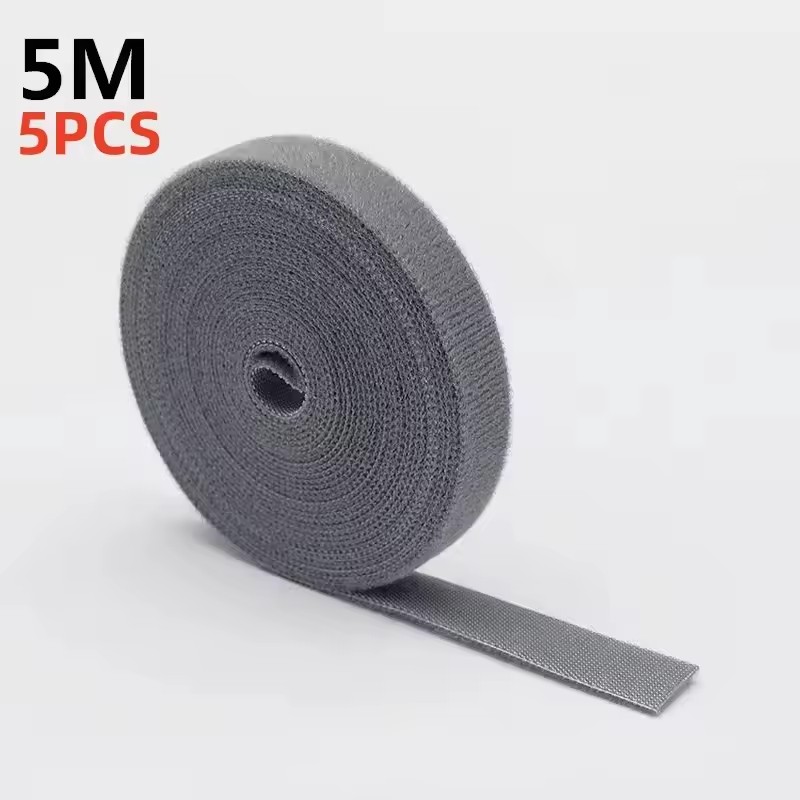 Organisateur de câbles USB, gestion des câbles déchirables, attaches enrouleur, accessoires de téléphone, organisateur de câbles métalliques, crochet de plante en Nylon: Clair