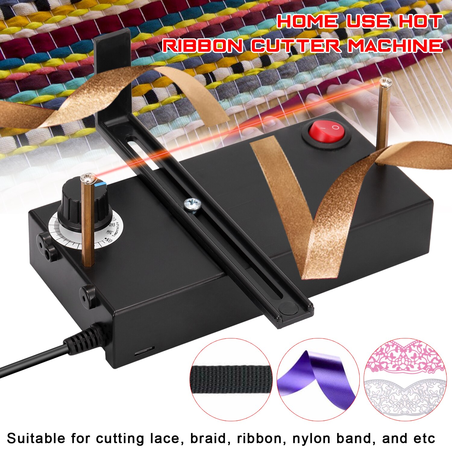 Home Ribbon Cutter Use Ribbon Cutter Machine DIY Rope Band Craft DIY Manual Cut Tool DIY Ribbon Cutter Machine Tools