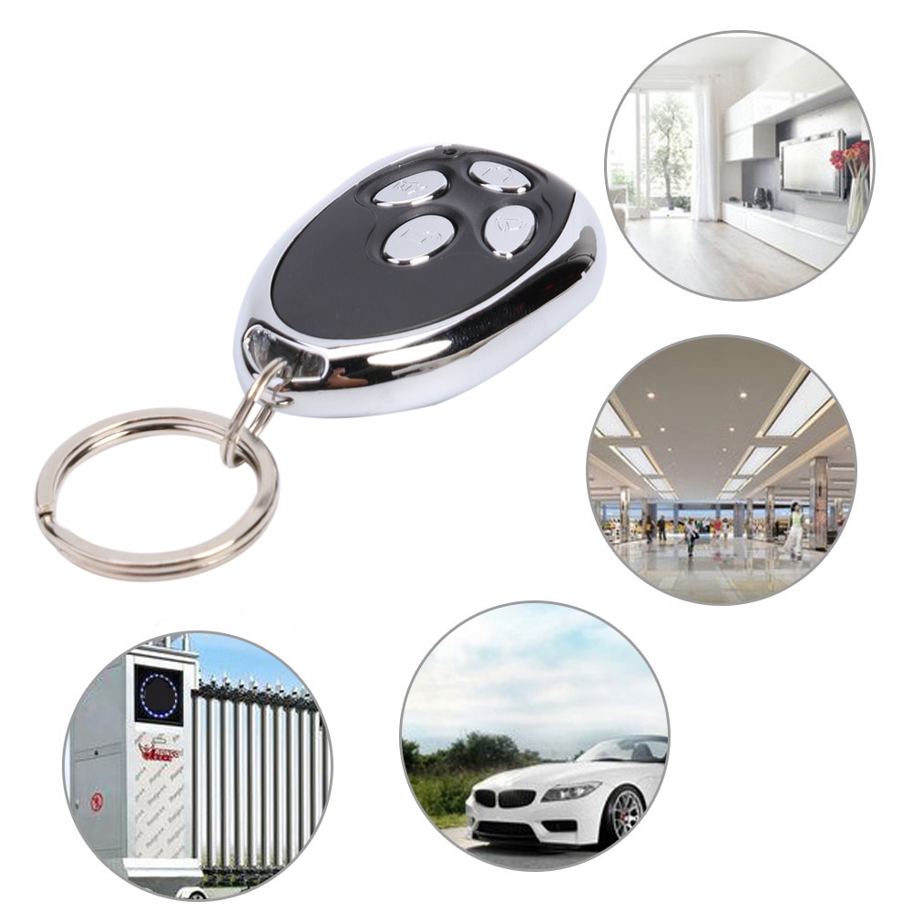 Universal Remote Switch Smart Wireless Auto 4 Keys Alarm Control for Gate Garage Door 433MHZ DC12V 10mA