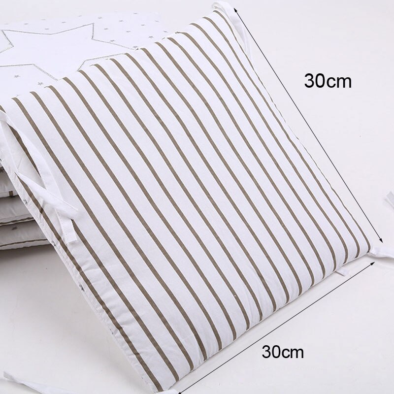 6pcs/set 30*30cm Square Bed Bumpe ,Newborn Baby Crib Bumper,Kids Crib Around Cushion ,Baby Cot Protector Pillows