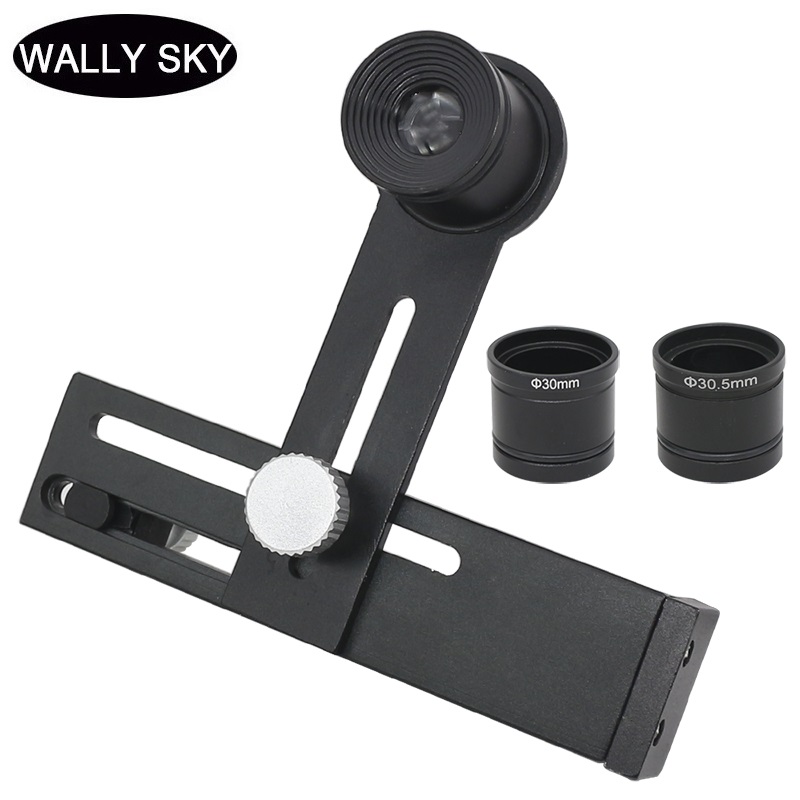 Cell Phone Adapter for Microscope Photography with 10X Eyepiece Universal Metal Phone Holder Mounting Size 23.2mm 30mm 30.5mm