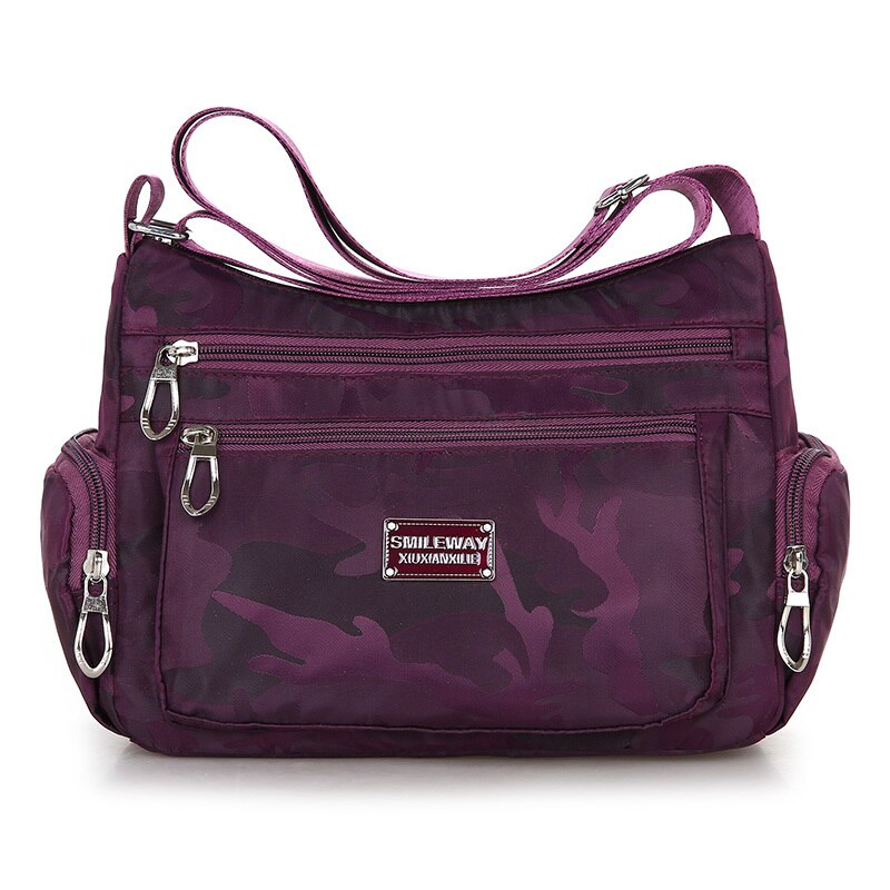 Camouflag Mode Vrouwen Schoudertas Messenger Bag Waterdichte Nylon Oxford Crossbody Tas Handtassen Grote Capaciteit Reistassen