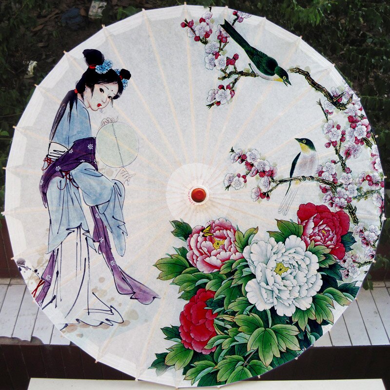 Bridal Umbrellas Wedding Floral Umbrella for Women Cosplay Oil Paper Parasol Women Photo Props Wedding Ornament: 17