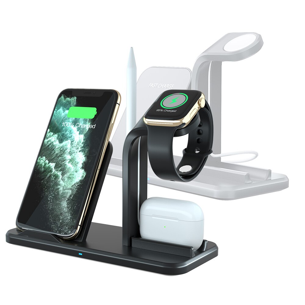 3- i -1 trådløs opladerstander til airpods pro apple watch ladedockingstation til apple watch series 5/4/3/2 iphone 11 x xs  xr 8