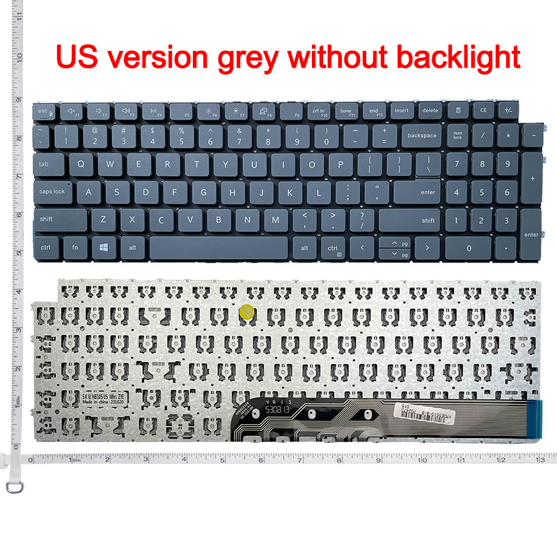 US/RU/SP Laptop Keyboard For Dell Inspiron 15 3525 3520 3511 3515 5501 5502 5505 5510 5518 5511 5515 7500 7501 7510/16 7610: Coffee