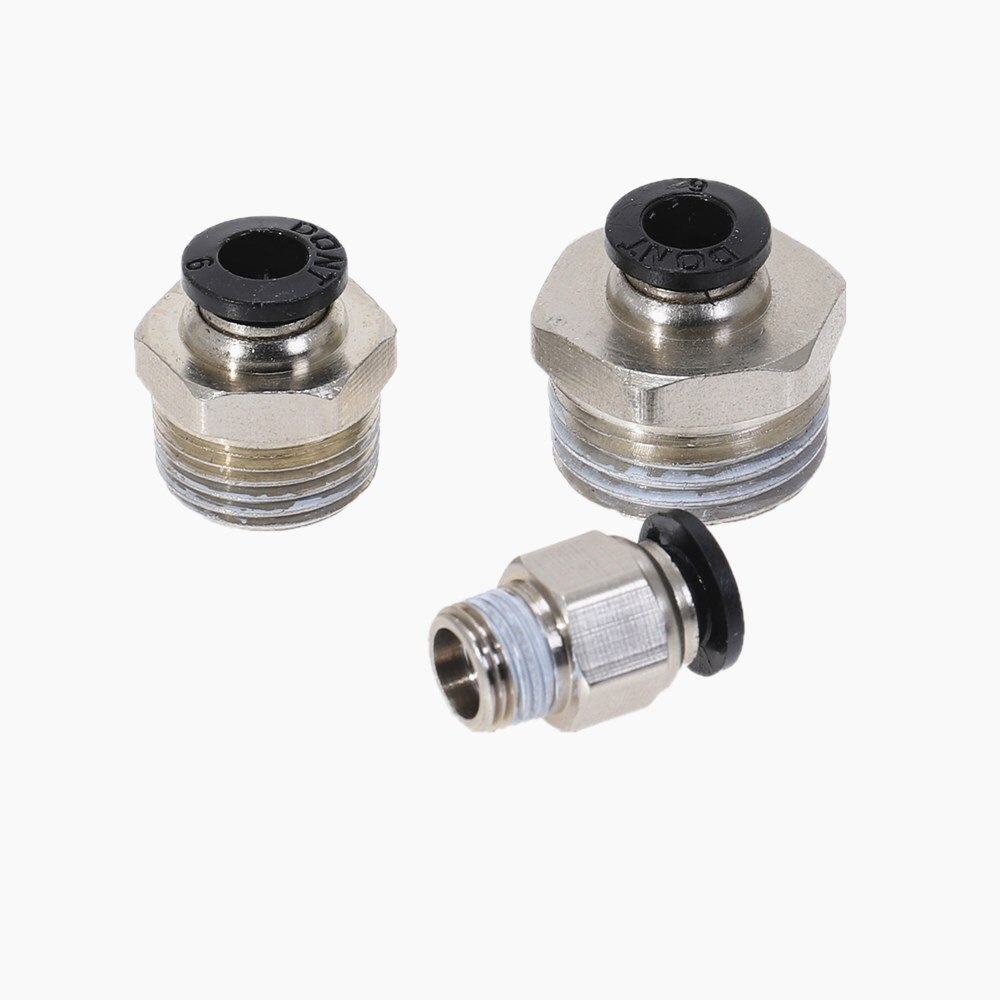 10PCS Pneumatic Fittings Connection PC6 Male Thread -M5 M6 1/8 1/4 01 02 To Tube Push Air Tube Straight Connection 6mm