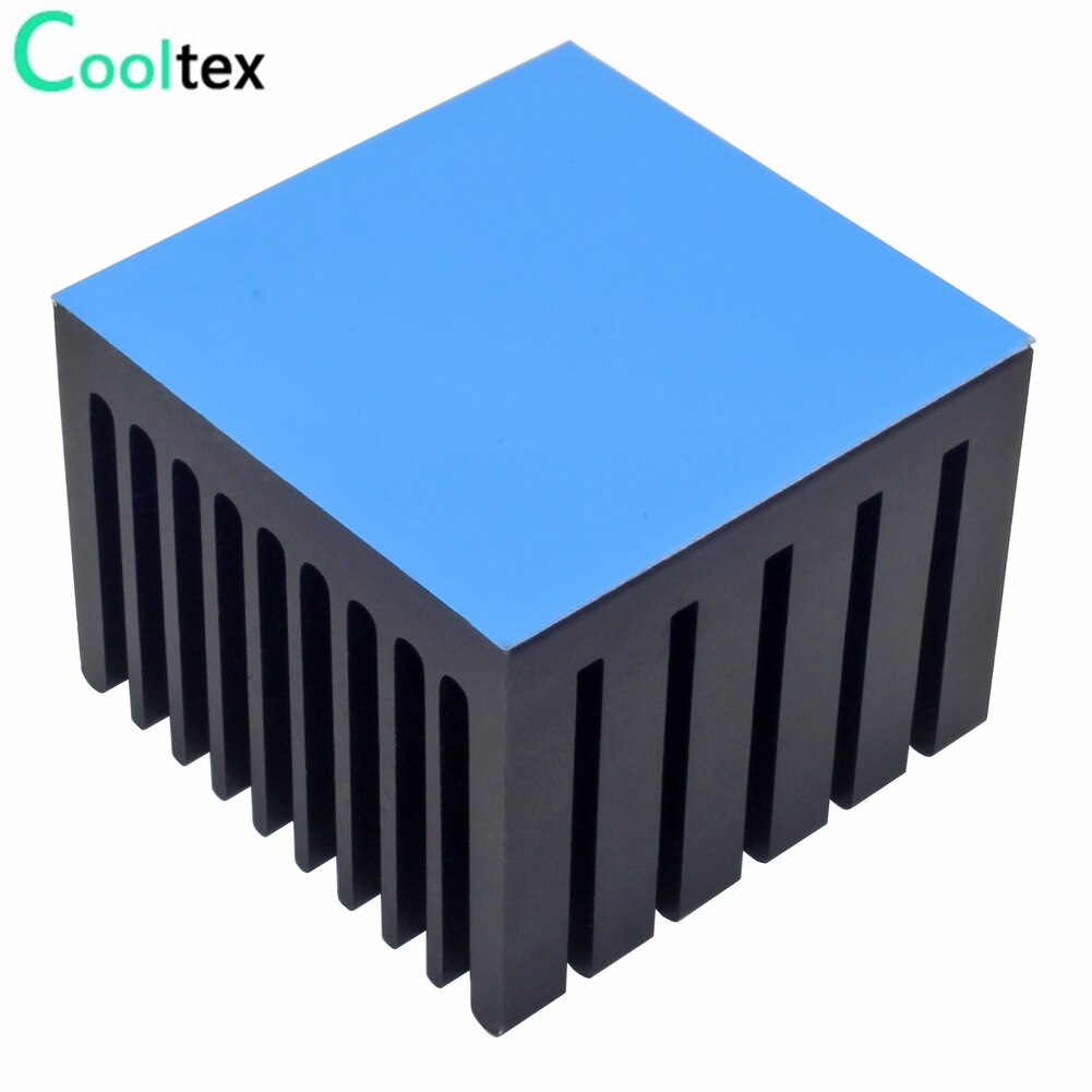 2 stuks 40 x 40 x 30mm aluminium koellichaam radiator koellichaam koeling voor elektronische chip led met thermisch geleidende dubbelzijdige tape