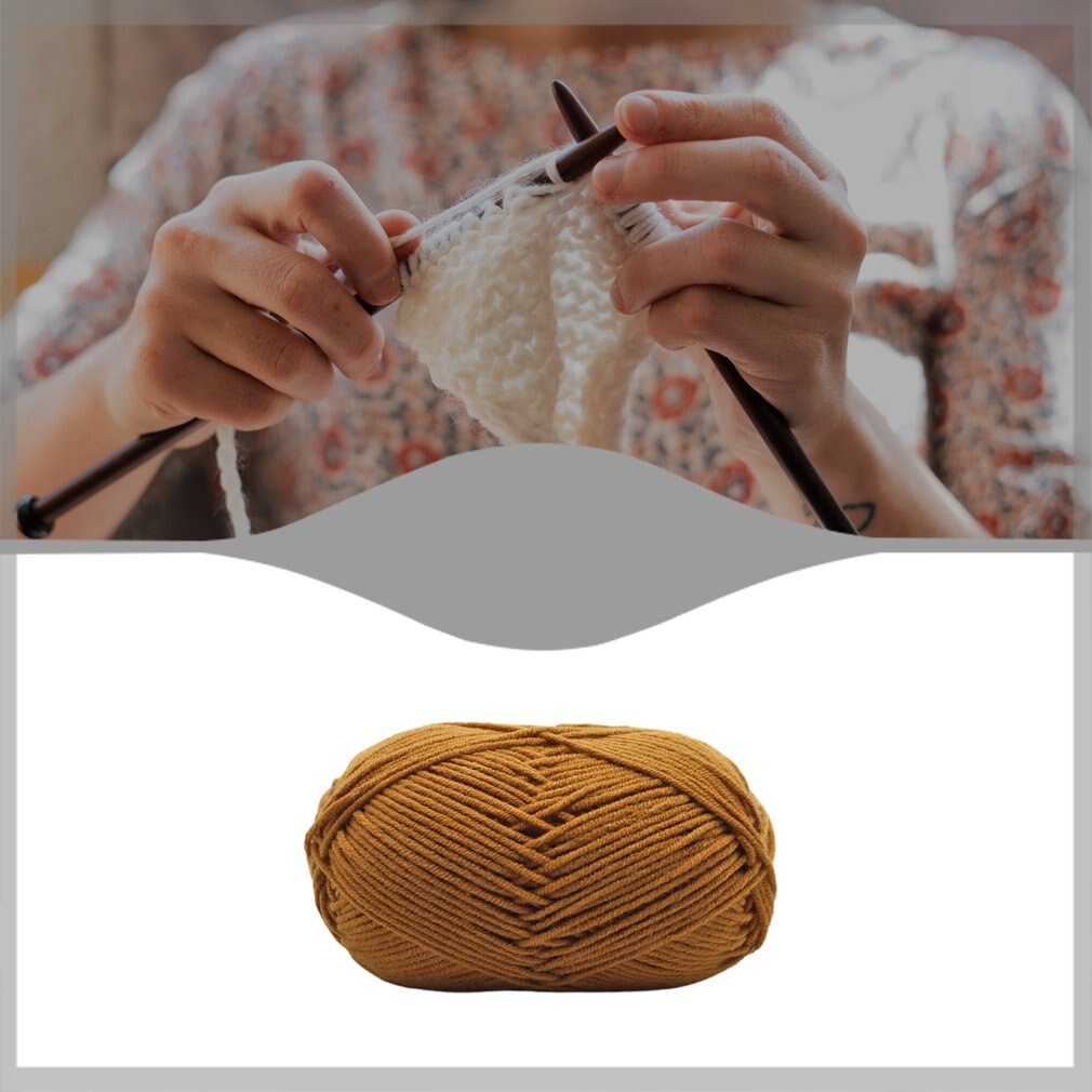 4 strands of milk cotton thread 4 strands of pure cotton hat scarf line blanket medium thick crochet wool