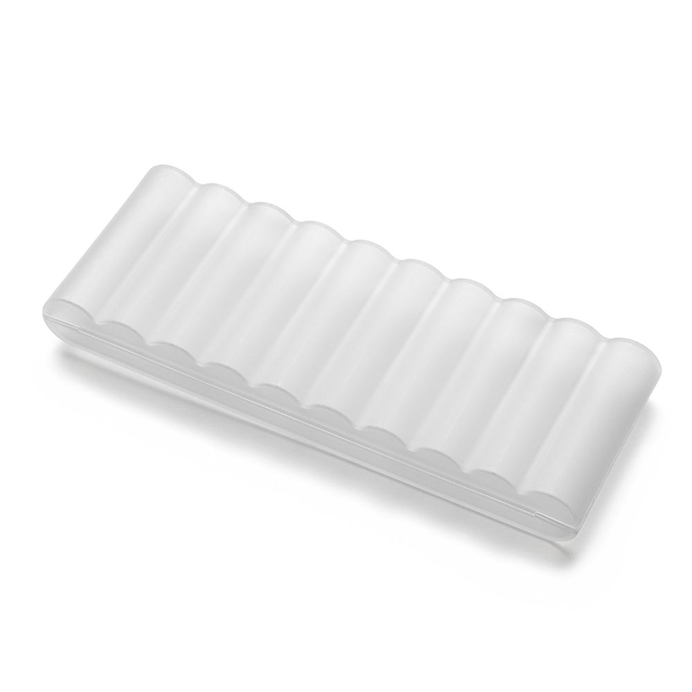 Caja de almacenamiento de batería para AAA/AA/18650, contenedor de batería de plástico duro transparente, organizador resistente al agua y duradero, 10 ranuras: Verde