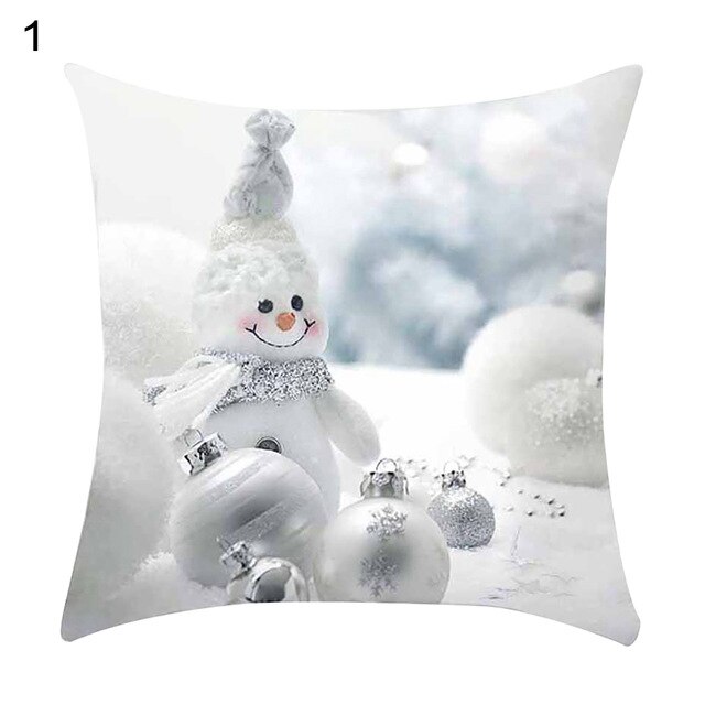 45 * 45cm julesnemand pudebetræk seng bilpynt hjem hotel børneværelse julepynt blødt og behageligt.: H09
