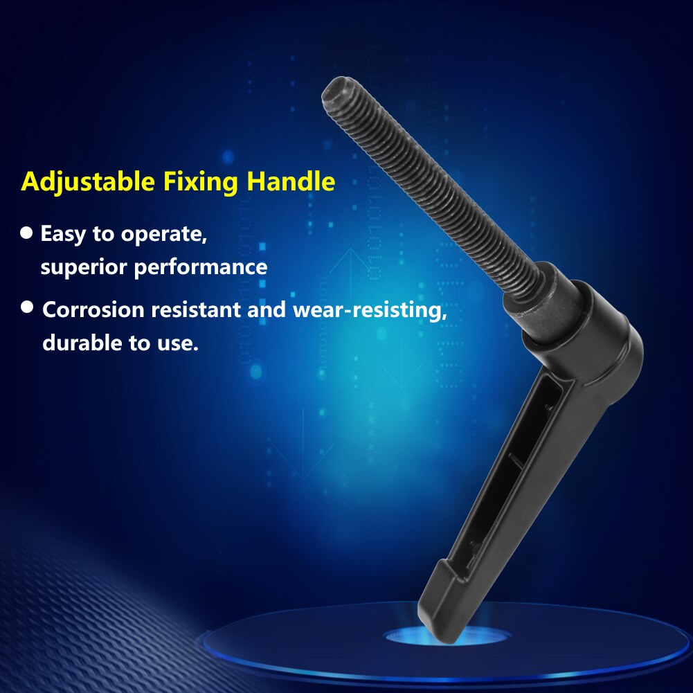 4PCS Metal Machine Knobs Adjustable Fixing Handle M6 Male Thread For The Lever Turning Angle Is Limited, Owing To Lack Of Space