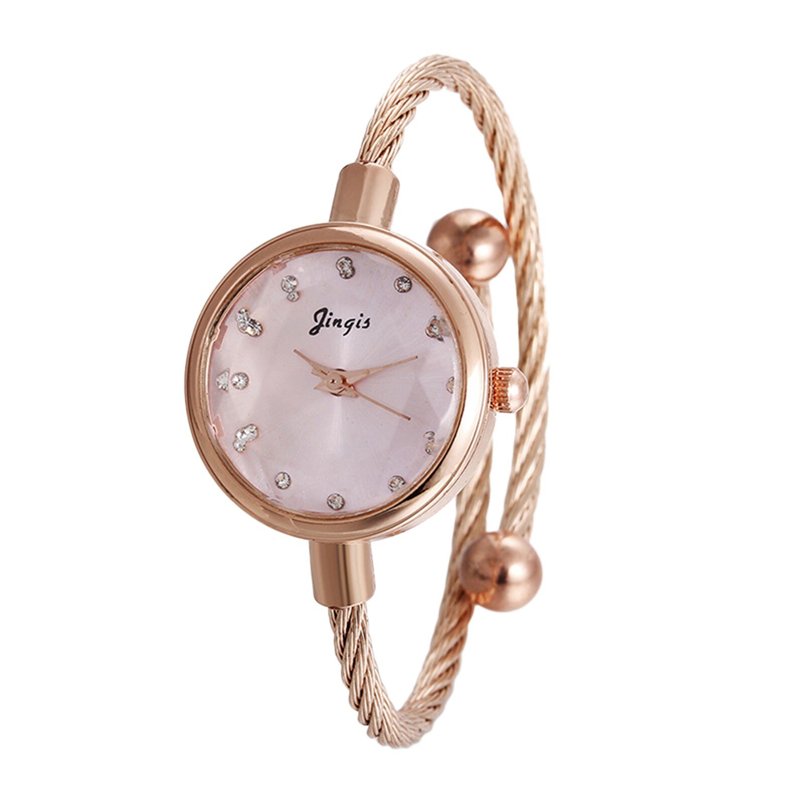 HORLOGES Watches Women Brand Leather Strap Gold Bracelet Quartz Watch For Women Dress Wristwatches Female Clock: D