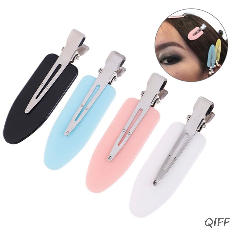 4PCS Hair Clips Women Makeup Hair Styling Bangs Clip Seamless Bend No Crease Mark Hair Clips