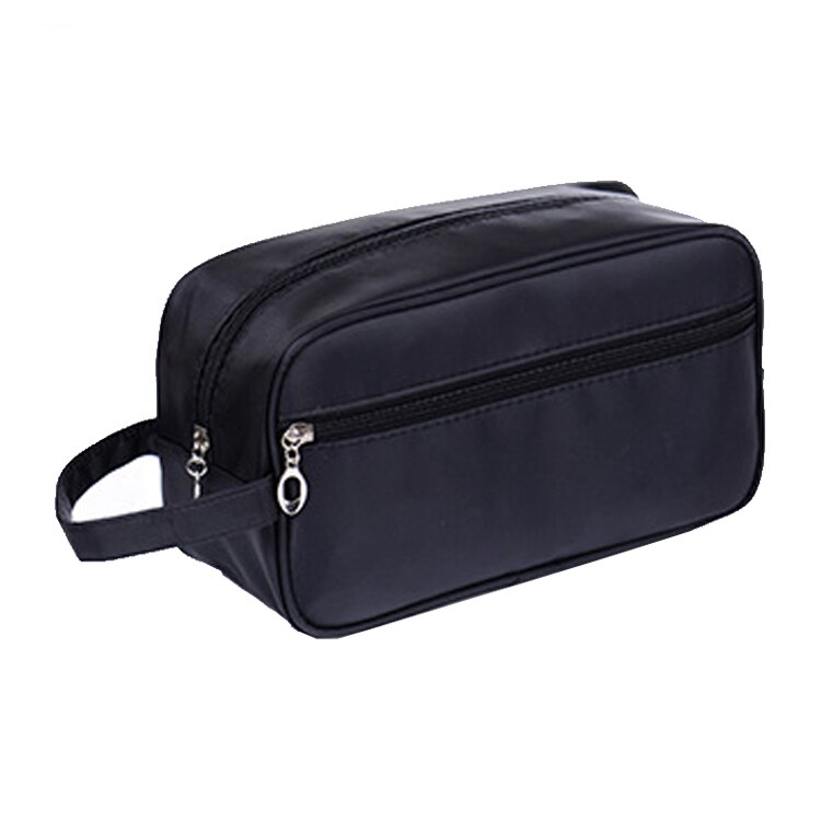 UOSC Cosmetic Bag For Men Organizers Women Travel Necessaire Waterproof Ladies Makeup Bag Men Beauty Case Pack Up The Wash Bags: Black