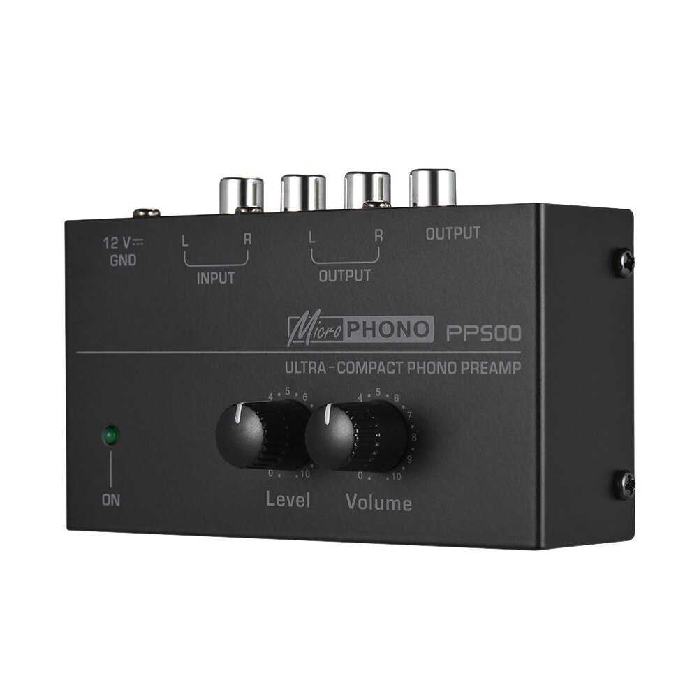 Préamplificateur PP500 avec commandes de Volume à domicile de niveau platine stéréo électronique Interface phonographique de préampli Phono Ultra compacte