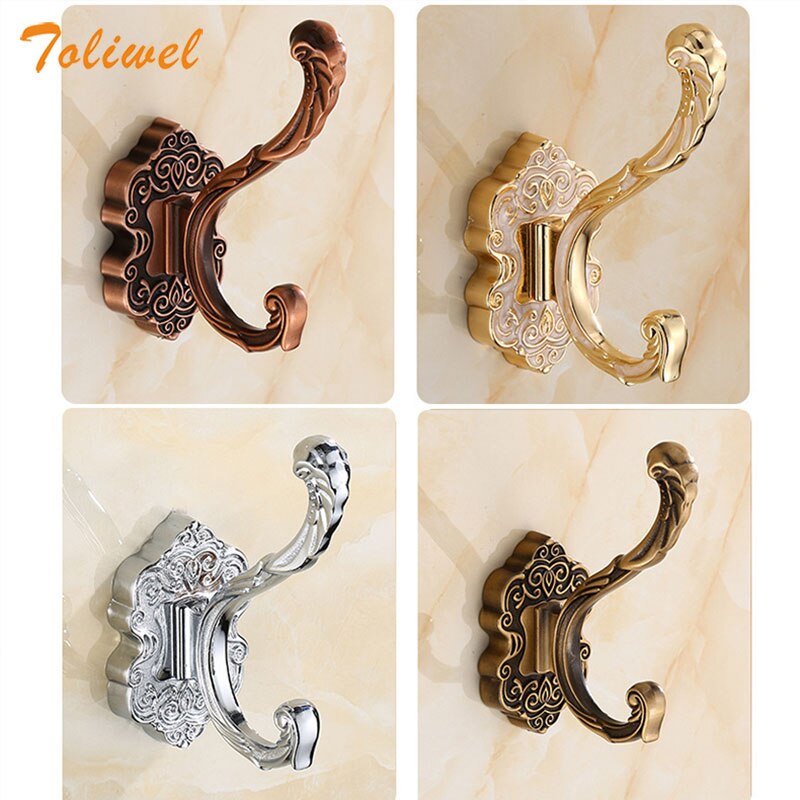 Aluminum Home Decor Nailless Folding Coat Hook Hallway Bedroom Door Hat Clothes Rack Hanger Kitchen Toilet Wall Brack Hooks