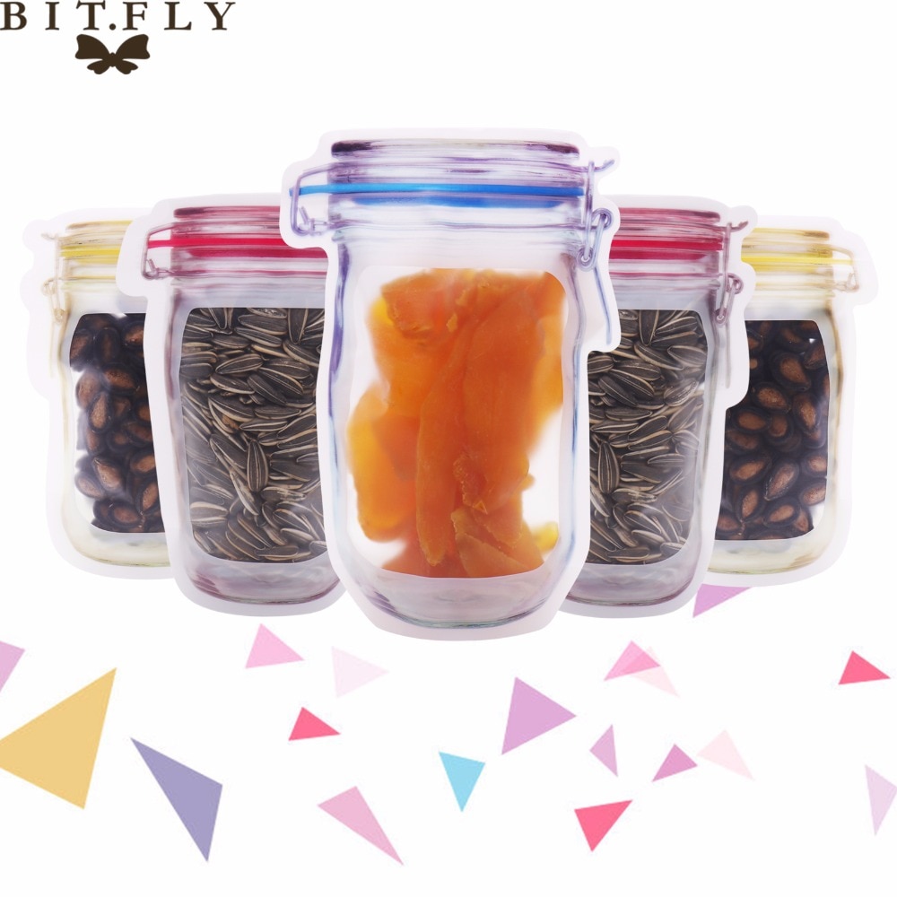 Clear Reclosable Valve Zipper Plastic Retail Packing Pack Bag Zip Lock Zip lock Bag cookies candy Grains Storage Package