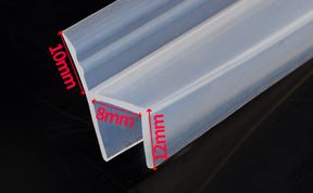 5 M F U H Vorm Glazen Deur Afdichtingen Silicone Rubber Douche Deur Vensterglas Seal Strip afdichting Raam Deur: H 8MM