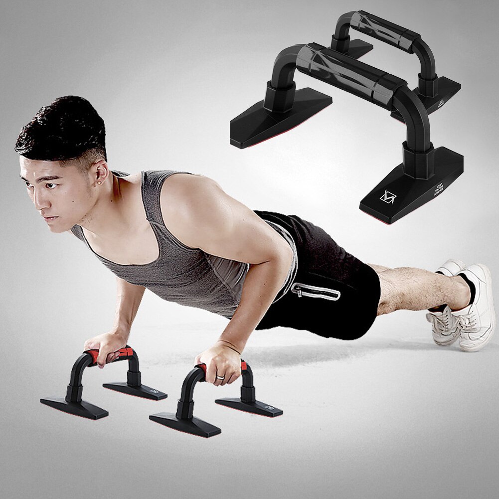 1pair Exercise Support Family Bars Tool Home Gym For Building Chest Muscles Push-Ups Stand I-shaped Grip Arm Strength Training