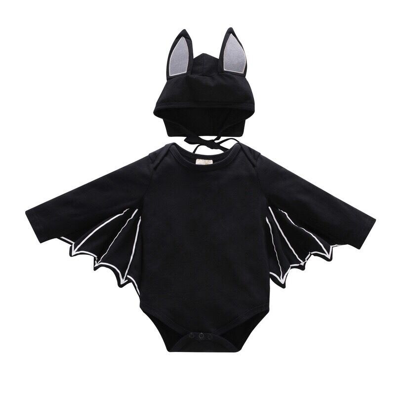 Halloween tøj flagermus romper outfits nyfødt baby dreng drenge tøj cosplay kostume tøj 2 stk outfits