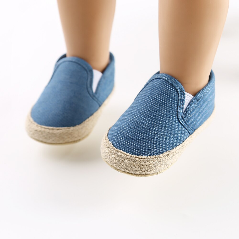 Pudcoco baby flickor pojkar first step skor baby mockasiner mjuk botten halkfri småbarn first walkers baby tossor flickor: Blå / 0-6 månader