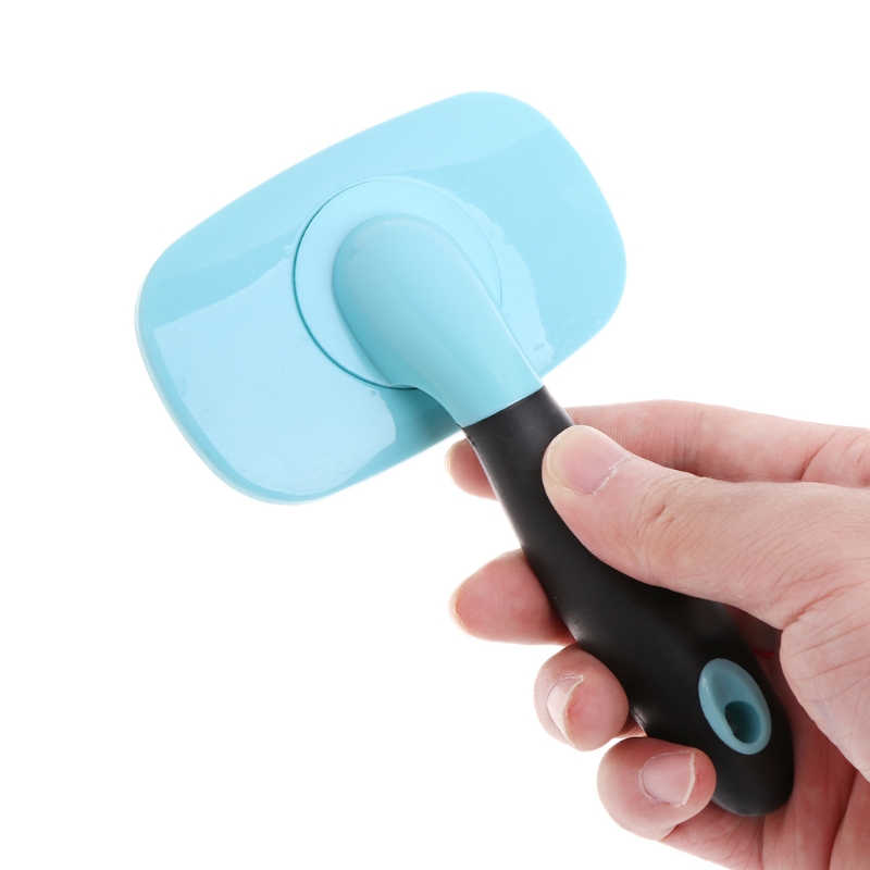 1 Pc 360 Graden Draaibare Handvat Vergieten Haar Borstel Pin Bont Grooming Trimmer Kam Tool Voor Pet Hond Kat