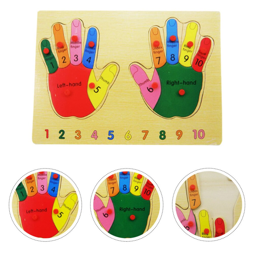 1Pc Grappige Houten Puzzel Speelgoed Creatieve Puzzel Speelgoed Voor Kinderen Kleurrijke