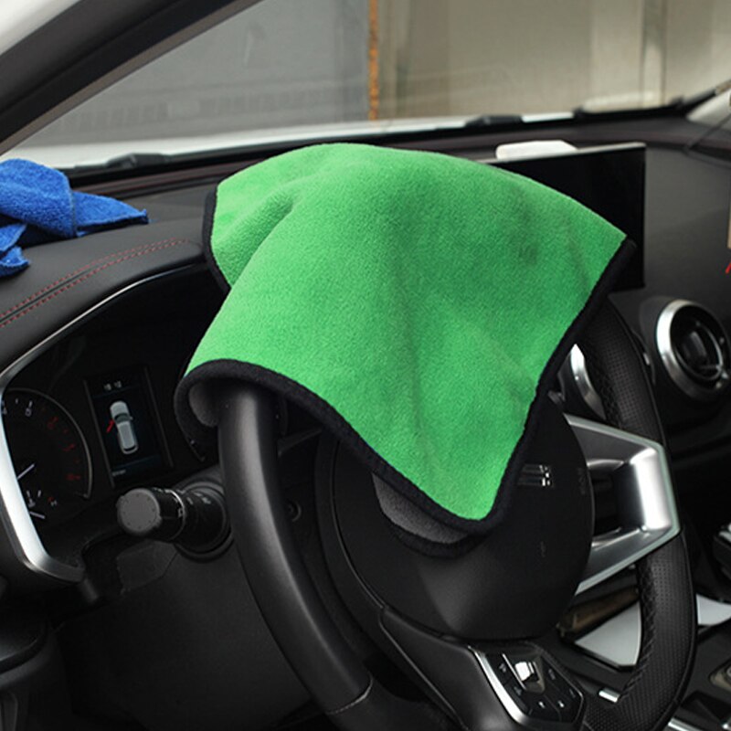 AP01 30*60CM 3/5/10 Pcs Microfiber Towel For Car Wash Car Care Cloth Details Green Towel For Car Wash