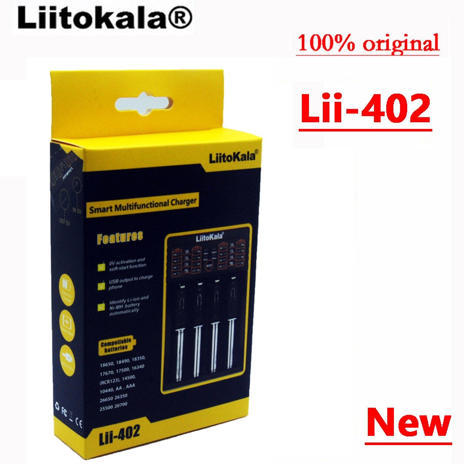 LiitoKala Lii-402/lii-202 18650 acculader 1.2 V 3.7 V 3.2 V 3.85 V AA/AAA 26650 10440 14500 16340 18350 batterij smart charger