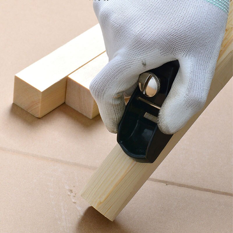 90mm/3-1/2in Carpenter Woodworking Mini Block Wood Planer Tool Adjustable Hard DIY Hand Planer