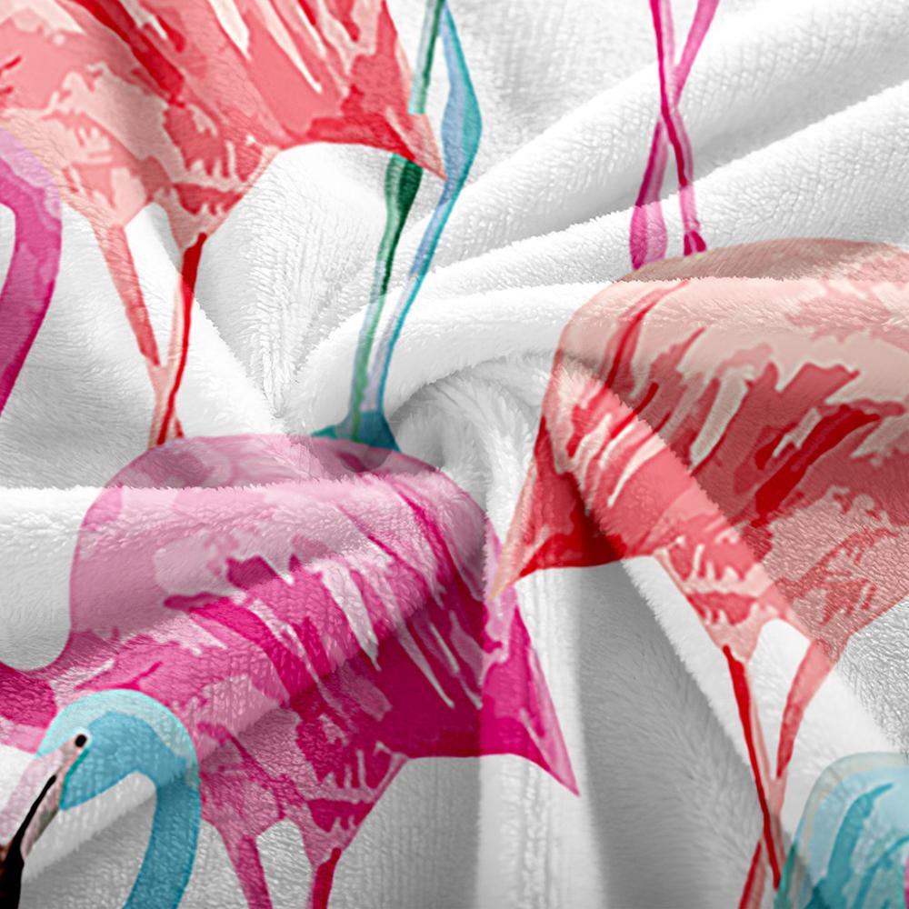 Onglyp flamingo flannel tæppe hyggeligt sengetøj tæpper varm plys sofa sovesofa rejsetæppe kaster blød sengetæppe hjem indretning