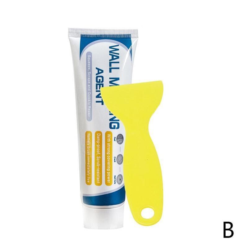 Wall Repair Cream 100/120g No Trace Crack Waterproof Damage Latex Painting Wall Mending Agent Wall Repair Artifact For Home: 120g