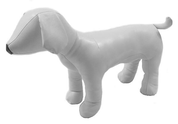 Leuke PVC Lederen Hond Torso 'S Hond Modellen Hond Mannequins: WHITE / M