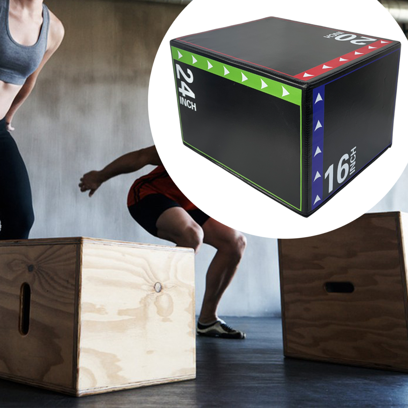 Jump Box Draagbare Plyometrische Box Step-up Box Veelzijdig voor Home Gym Conditioning Krachttraining Fitness Workout Oefening