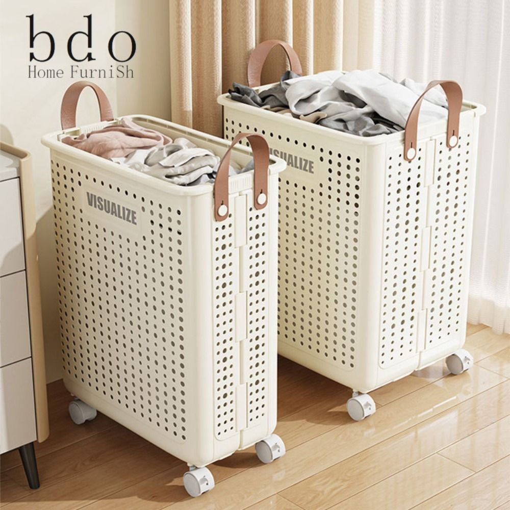 Toy Storage Basket Fold Laundry Hamper Multi-Purpose Imitation Rattan Basket High-Capacity Depository Rack Hollow Storage Box
