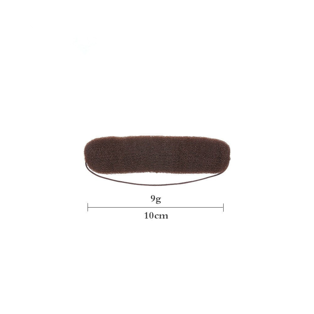 Hair Dispenser Sponge Bump Hollywood Style Rubber Band Strip Knit Hair Curler Long Hair Styling Tools Accessories: Brown 10cm