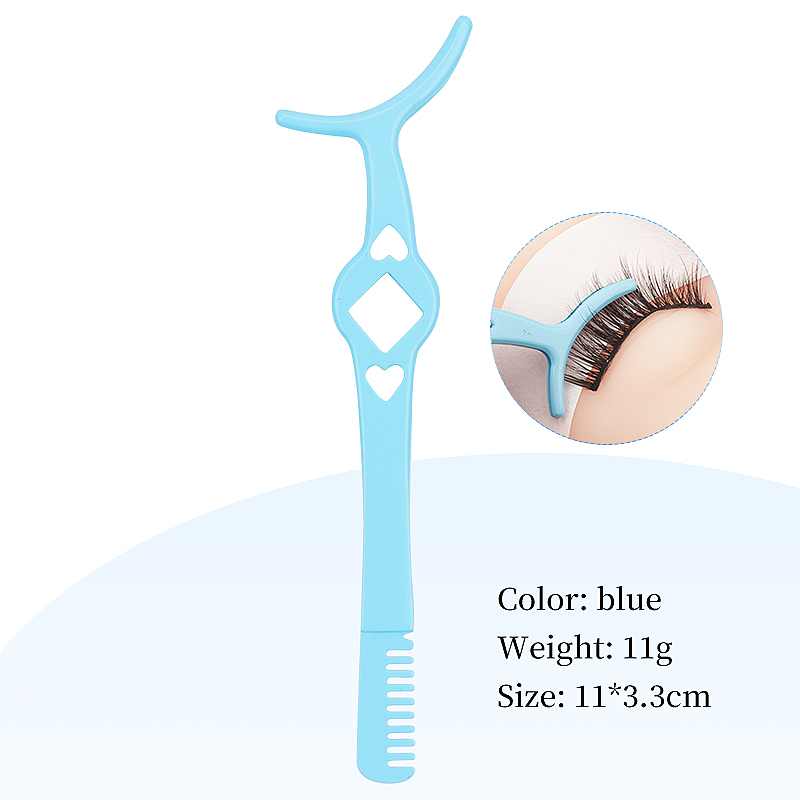 1 pc Beruf elle Wimpern zange mit Kamm pinzette Locken falsche Wimpern Clip kosmetische Augen Frauen Schönheit machen-hoch-Werkzeug: Blau