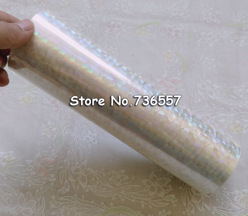 Stamping Folie Papier Roll Holografische Folie Transparante Folie Of Plastic 16Cm X 120M Shattered Glass