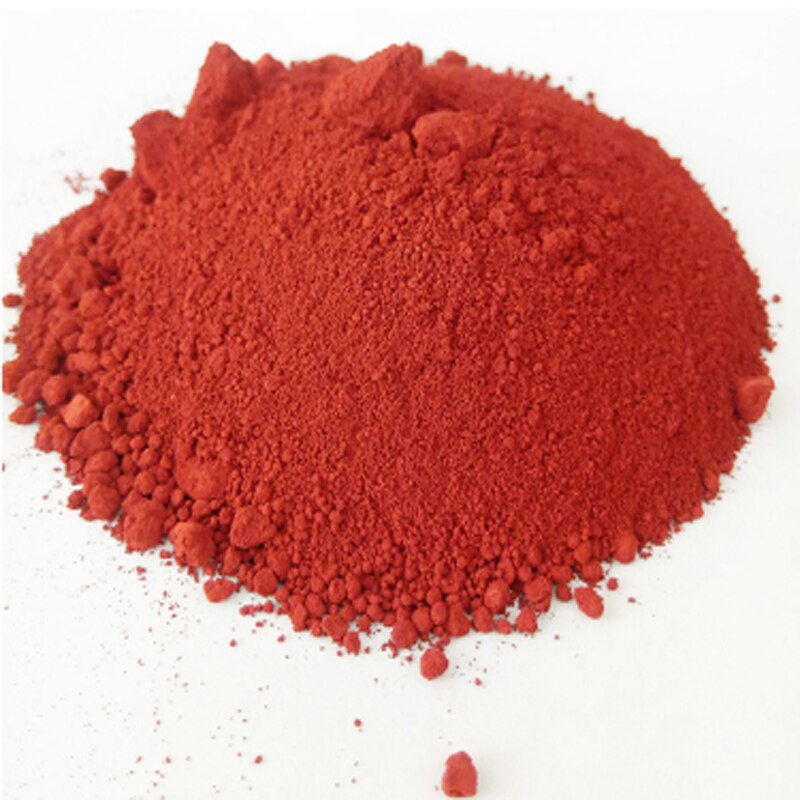 Iron oxide pigment cement tinting red yellow black green blue pastel tile paint color pigment DIY Manually Paving Concrete molds: Red / 500g