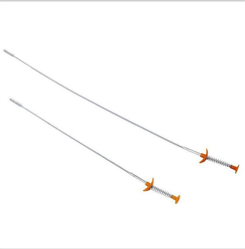 90/60cm Snake Spring Pipe Dredging Tool Sewer Pipe Unblocker Kitchen Bathroom Sewer Cleaning Tool Home Accessories