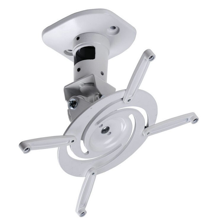 VIVO Universele plafondverlenging projector lademontage, in hoogte verstelbare projectie, installatie zonder gaten, verborgen kabelgeleiding, zwart, MOUNT-VP08B VIVO Universele plafondverlenging projector lademontage, in hoogte verstelbare projectie, installatie zonder gaten, verborgen kabelgeleiding, zwart, MOUNT-VP08B